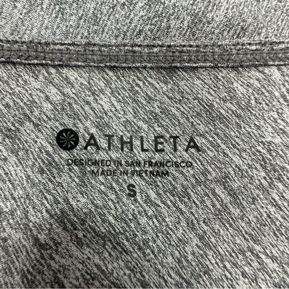 Athleta Women’s size Small Sunlover Hilo UPF Gray Asymmetrical Kaftan Dress - Picture 8 of 10